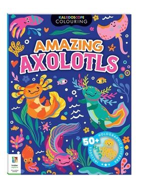 Amazing Axolotls Coloring Book - Blue